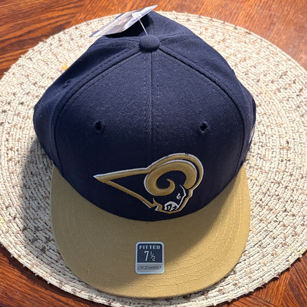Navy and Gold Fitted Cap
